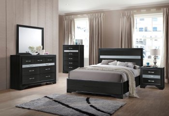 Naima Youth Bedroom Set 4Pc 25910 in Black by Acme [AMKB-25910-Naima]