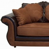 Cinnamon Fabric Modern Sofa & Loveseat Set w/Options