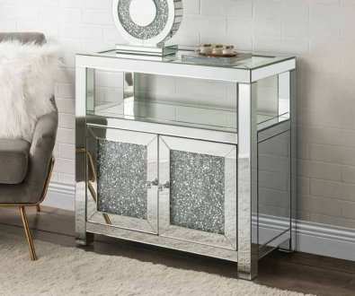Noralie Cabinet 97953 in Mirrored by Acme