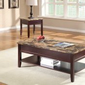 Orton 3447 Coffee Table 3Pc Set in Cherry by Homelegance