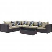 Convene Outdoor Patio Sectional Set 7Pc EEI-2361 by Modway