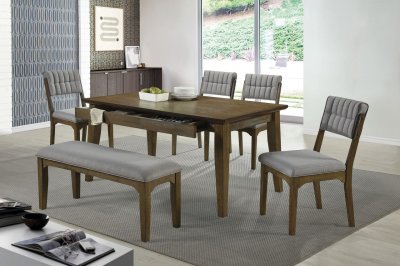 Rayleene Dining Room Set 5Pc 110731 Brown by Coaster w/Options