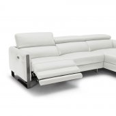 Vella Premium Power Motion Sectional Sofa in Leather by J&M