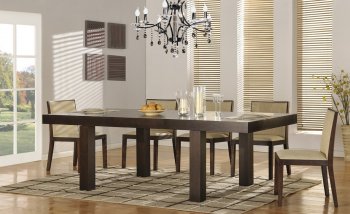 Resolve Dining Table by Beverly Hills in Wenge w/Optional Chairs [BHDS-Resolve]