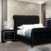 Noella Bedroom CM7128 in Black Flannelette w/Options