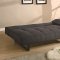 Grey Fabric Modern Convertible Sofa Bed w/Metal Legs