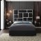 Milan Bed in Black Faux Leather by Meridian w/Options