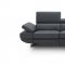 Annalaise Recliner Leather Sectional Sofa in Blue Gray by J&M