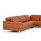 New York Sectional Sofa in Cognac Leather by VIG