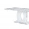 D894DT Dining Table in White by Global w/Optional Black Chairs
