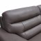 Richmond Sofa in Brown Half Leather by ESF w/Optional Items