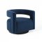 Spin Swivel Accent Chair in Midnight Blue Velvet by Modway