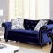 Jolanda Sofa CM6159BL in Blue Fabric w/Options
