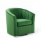 Prospect Swivel Chair Set of 2 in Emerald Velvet by Modway