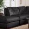 Quinn Sectional Sofa 6Pc Black Bonded Leather 551031 - Coaster