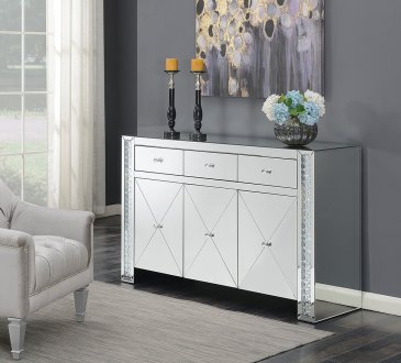 951100 Accent Cabinet in Clear Mirror by Coaster
