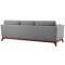 Chance Sofa in Light Gray Fabric by Modway w/Options