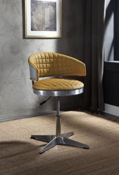 Brancaster Adjustable Swivel Bar Chair 96470 in Turmeric by Acme [AMBA-96470 Brancaster]