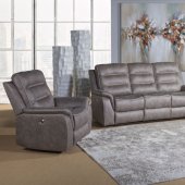 80563 Power Motion Sofa in Gray by Lifestyle w/Options
