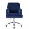 Trenerry Office Chair OF00117 in Blue Velvet by Acme