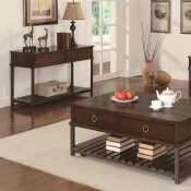 702808 Coffee Table in Dark Tobacco by Coaster w/Options