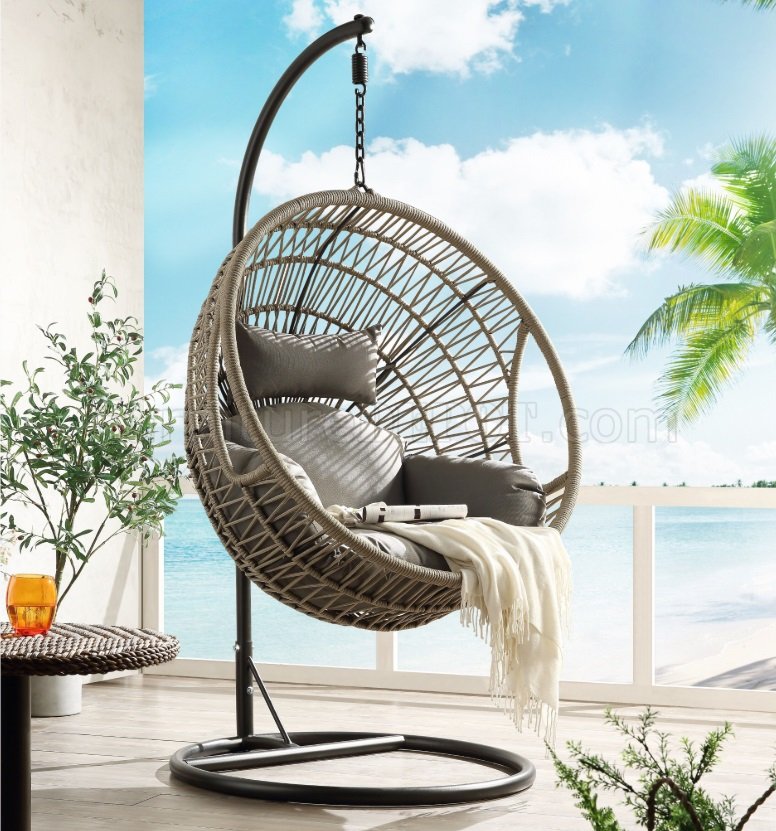 Vinnie Outdoor Patio Swing Chair 45088, Outdoor Furniture Swing Chair