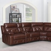Chester Power Sectional Sofa 603440PP in Chocolate by Coaster
