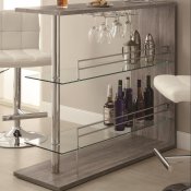 100156 Bar Unit in Weathered Grey by Coaster