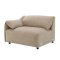 Veata Sectional Sofa LV03090 in Light Brown Suede Velvet by Acme