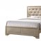 Beaumont Bedroom 5Pc Set 205291 in Champagne Golden Leatherette