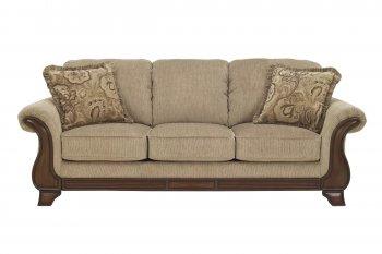 Lanett Queen Sofa Sleeper 4490039 in Barley Fabric by Ashley [SFASB-4490039 Lanett Barley]