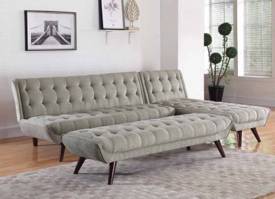 Natalia 505608 Sofa Bed 3Pc Set in Dove Grey Fabric by Coaster