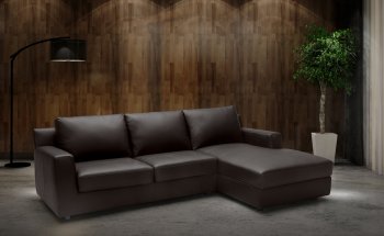 Taylor Sectional Sofa Sleeper in Premium Leather by J&M [JMSS-Taylor]