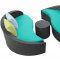Magatama Outdoor Chaise Lounge 3Pc Set Choice of Color by Modway