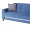 Fabio Lilyum Blue Sofa Bed in Fabric by Sunset w/Options