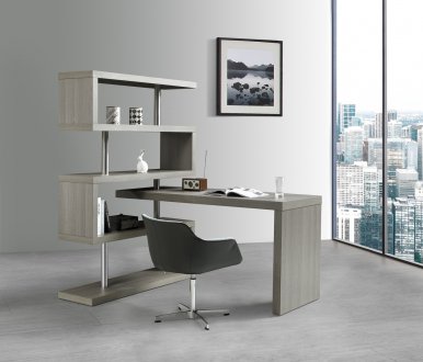 KD002 Modern Office Desk in Matte Grey by J&M