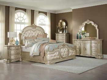 Antoinetta Bedroom 1919NC in Champagne by Homelegance w/Options [HEBS-1919NC-Anoinetta]