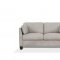 Matias Sofa 55015 in Dusty White Leather by Mi Piace w/Options