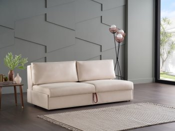 Ava Sofa Bed in Light Beige Fabric by Istikbal [IKSB-Ava Light Beige]