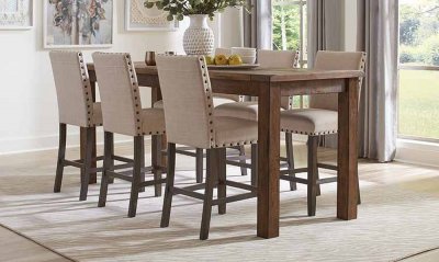 Coleman Counter Ht Dining Set 5Pc 192028 in Brown by Coaster