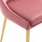 Viscount Dining Chair Set of 2 in Dusty Rose Velvet by Modway