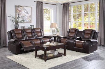 Briscoe Motion Sofa & Loveseat Set 9445BR by Homelegance [HES-9470BR Briscoe]