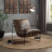 Oralia Accent Chair AC01166 in Saturn Top Grain Leather by Acme