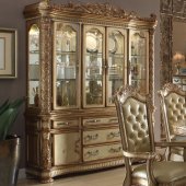 Vendome Buffet with Hutch 63005 in Gold Patina by Acme