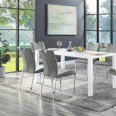 Pagan Dining Room 5Pc Set DN00740 in White by Acme w/Options