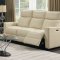 Audi Power Reclining Sofa in Ivory Leather by ESF w/Options