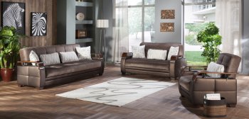 Natural Prestige Brown Sofa Bed by Istikbal w/Options [IKSB-Natural Prestige Brown]