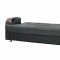 Soho Sofa Bed in Black Bonded Leather by Rain w/Optional Items