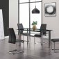 D1058DT Dining Set 5Pc in Black by Global Furniture USA