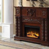 Vendome Fireplace AC01312 in Cherry by Acme
